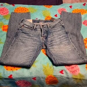 NWT Abercrombie & Fitch men's Denim 29x32 The A&F Slim Straight